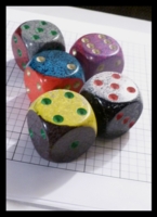 Dice : Dice - 6D - Speckled Large Bi Color - Ebay Sept 2013